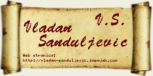 Vladan Sanduljević vizit kartica
